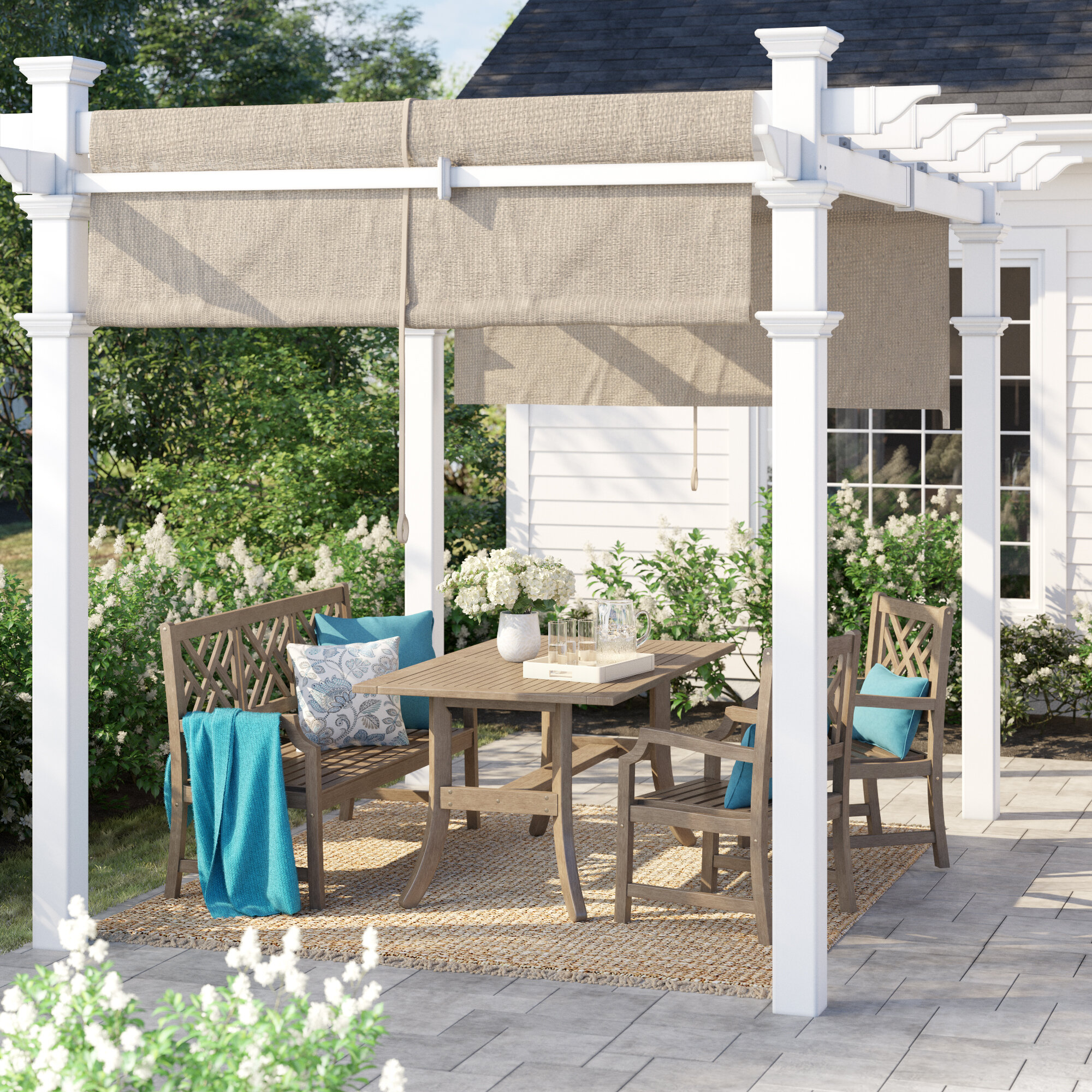 Sol 72 Outdoor Ansonia 10 W X 10 D Vinyl Pergola With Canopy Reviews Wayfair,How To Cut A Dragon Fruit Video