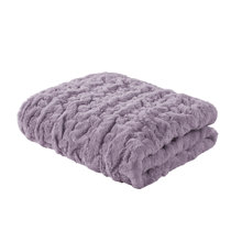 Lavish Home Soft Acrylic Blanket Throw 50 x 60 inches Red Blue Purple 