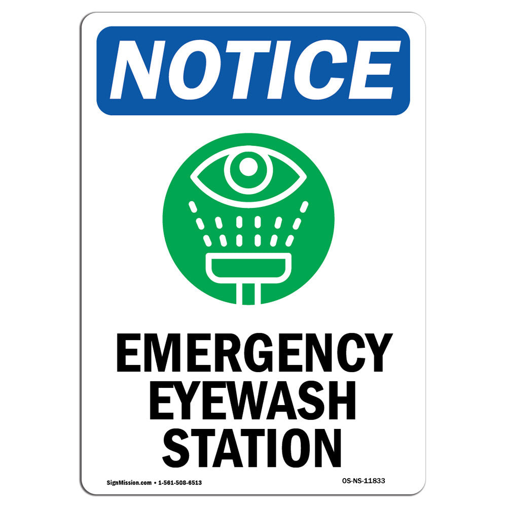 SignMission Emergency Eyewash Station Sign Wayfair