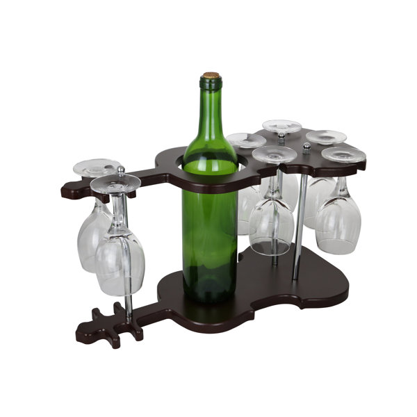 Table Top Wine Gl Rack Home Design Interior Wine Bos Guitar Shaped Wooden Gl Holder Display 1 Bottle