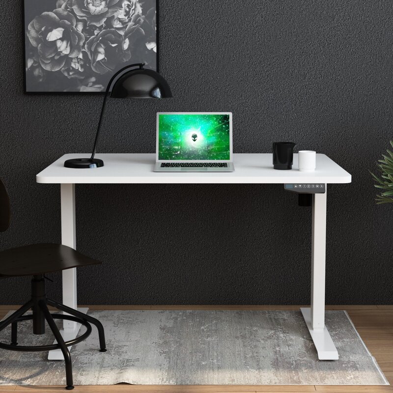 Inbox Zero Bureau Pour Travailler Debout Reglable En Hauteur Wayfair Ca