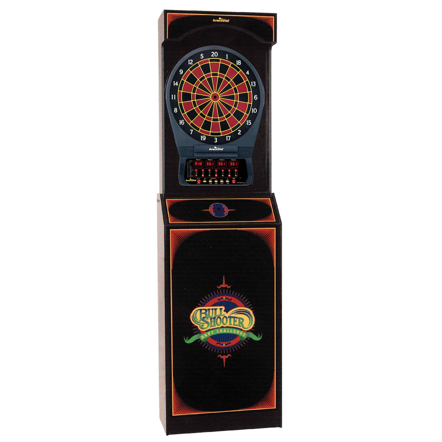 electronic dart board with stand