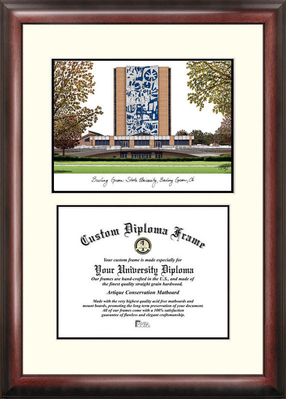 Campus Images Ncaa Bowling Green State Falcons Scholar Lithograph Diploma Frame Reviews Wayfair