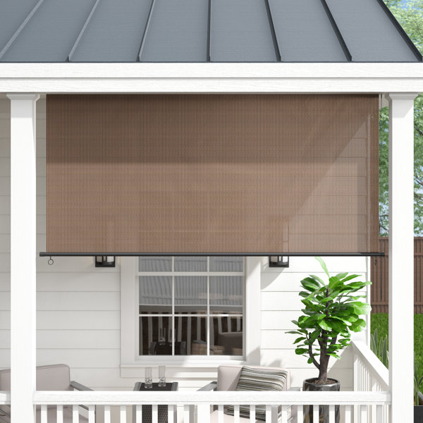 Deshotel Semi Sheer Outdoor Solar Roller Shade Reviews Birch Lane