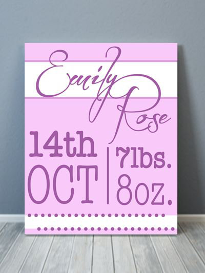 Custom Text Canvas Art