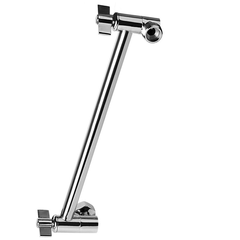 Rallonge De Bras De Douche En Acier Inoxydable 15 Cm - Extension Pour Pommeau, Filetage 1/2", Réglable