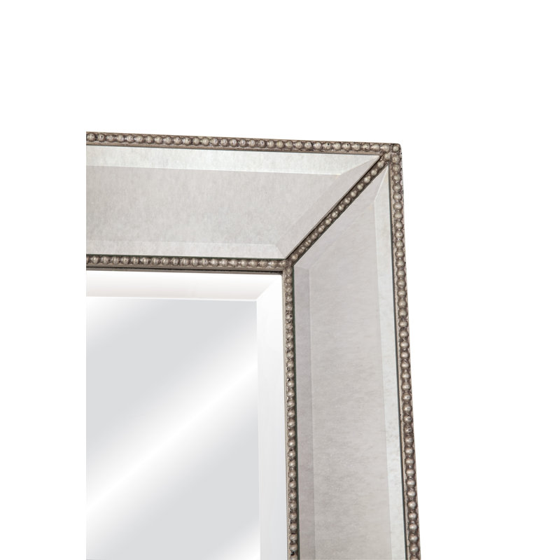 Kehl Modern Contemporary Beveled Beaded Full Length Mirror Kehl Modern Contemporary Beveled
