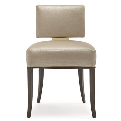 Sateen Upholstered Dining Chair Caracole Classic