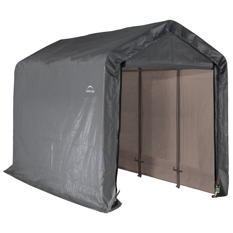 Shelterlogic 6 Ft W X 12 D Plastic Portable Storage Shed Ft D Plastic Portable Storage Shed