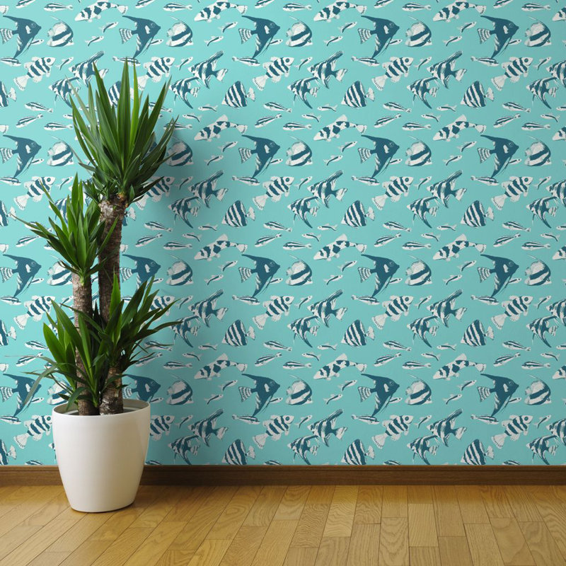 Bayou Breeze Andover Hawaiian Reef Fish Peel And Stick Wallpaper