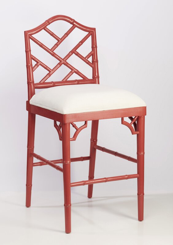 Chinese Chippendale counter stools 
