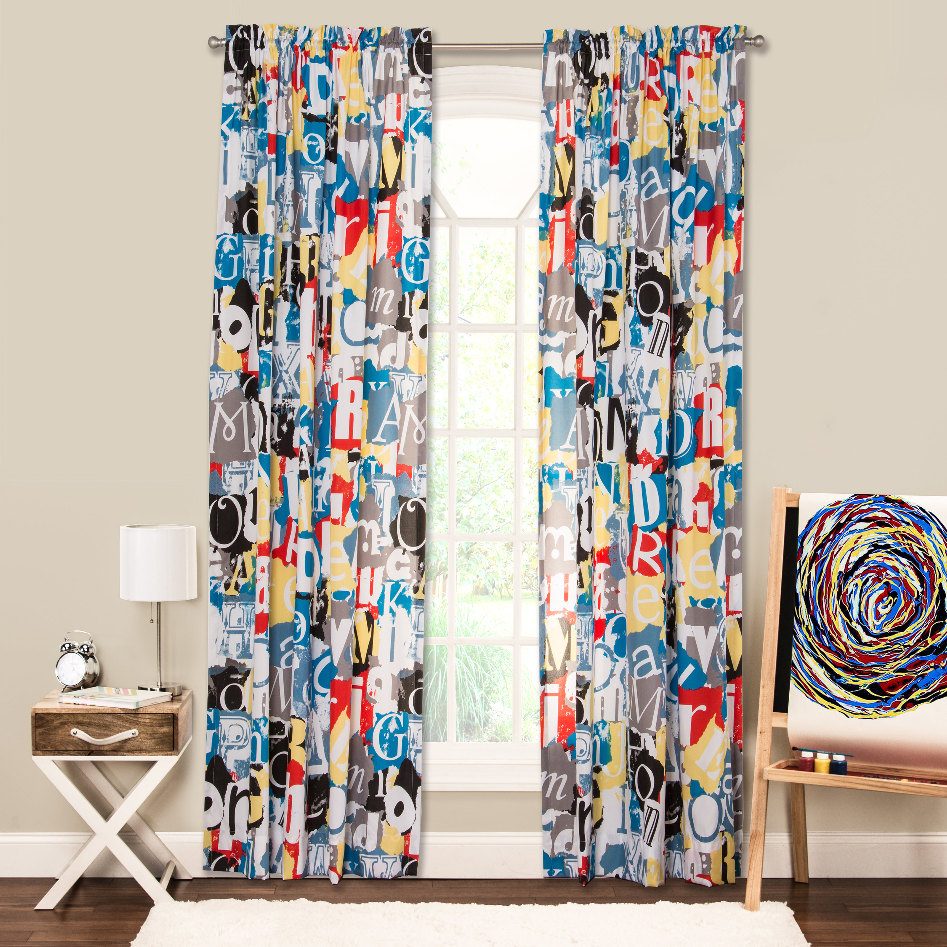 Crayola Dream On Semi Sheer Rod Pocket Curtain Panel Reviews