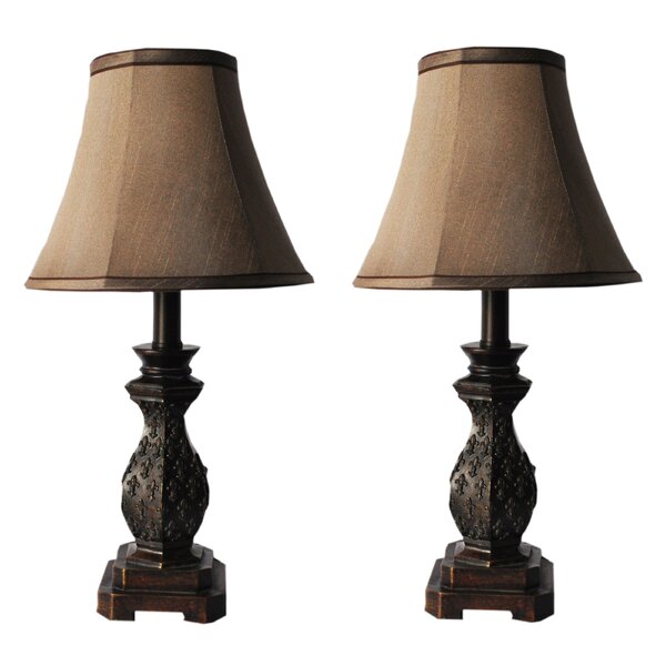 set of 2 bedside lamps