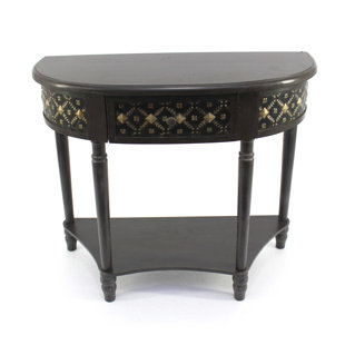 Fuentes Half-Moon Console Table by Alcott Hill Cheap