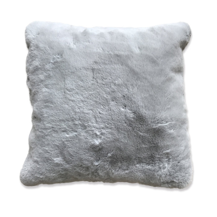 House Of Hampton Kroger Faux Fur Throw Pillow Wayfair Ca