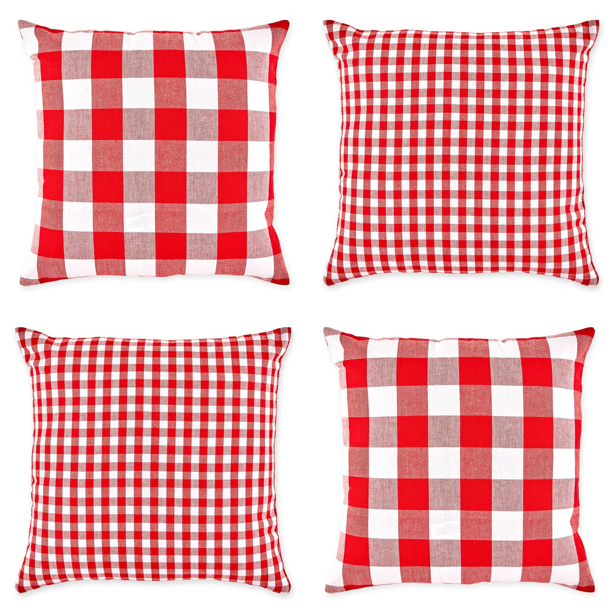 August Grove Vanhoy Cotton 4 Piece Throw Pillow Cover Set