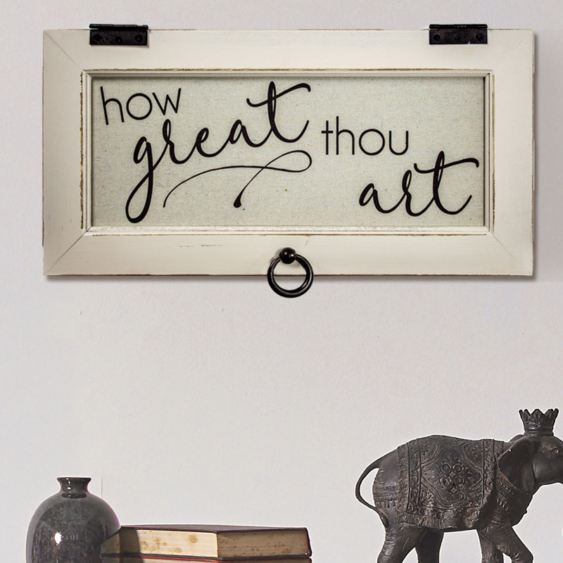Winston Porter How Great Thou Art Wood Framed Inspirational