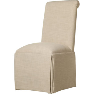 Go to store & view more images Alcott Hill Weare Solid Back Skirted Upholstered Dining Chair