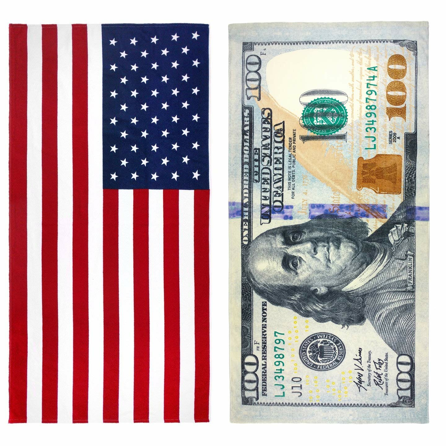 2x3 100 $ Hundred Dollar Dollars Bill Flag 2'x3' House Banner Grommets 
