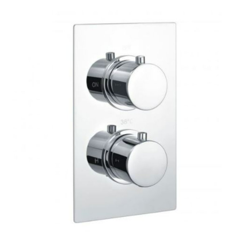 RAK Ceramics Double Concealed Thermostatic Shower Valve | Wayfair.co.uk