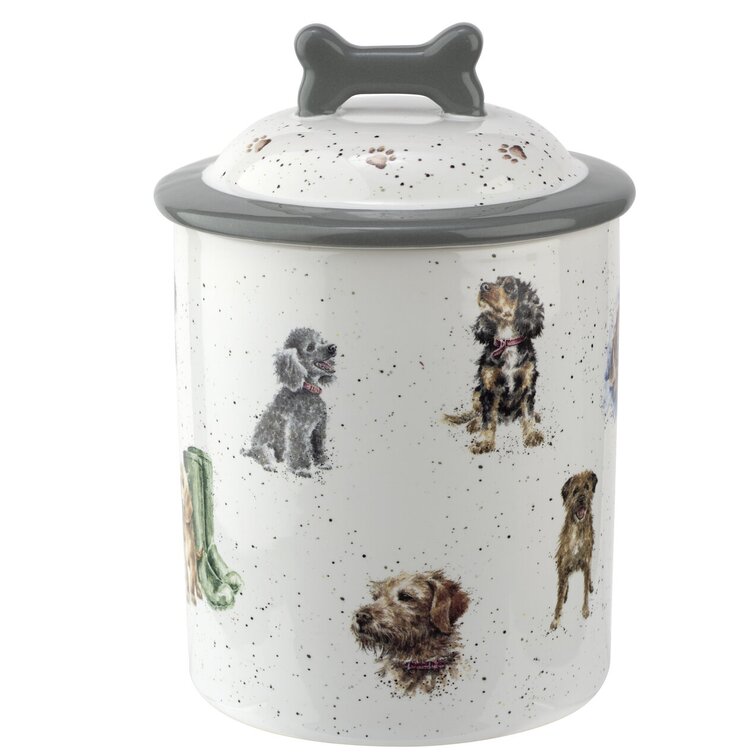 Wrendale diseños Perro trata tinware Canister