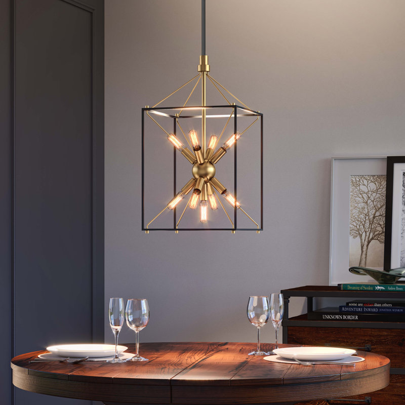 rustic modern chandelier