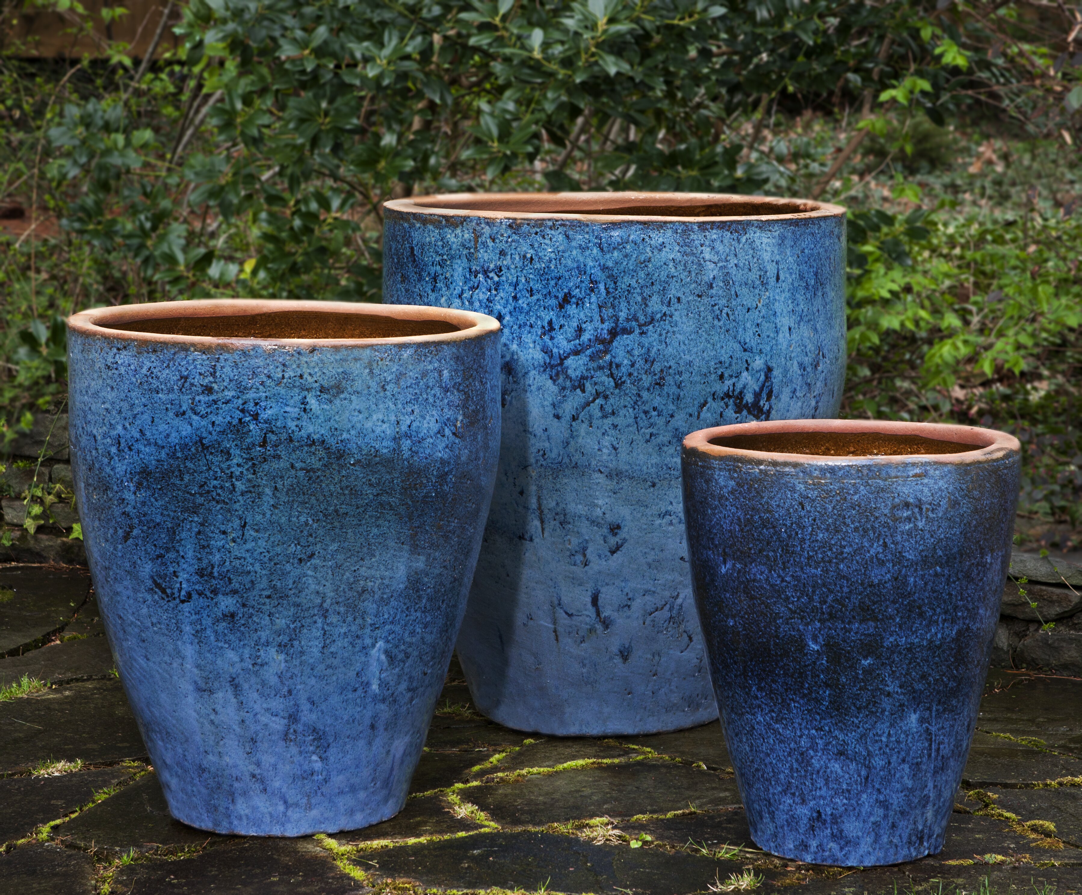 Dakota Fields Borger 3 - Piece Glazed Terracotta Pot Planter Set ...