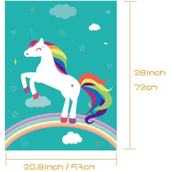 schcji unicorn birthday 24 piece decoration kit wayfair