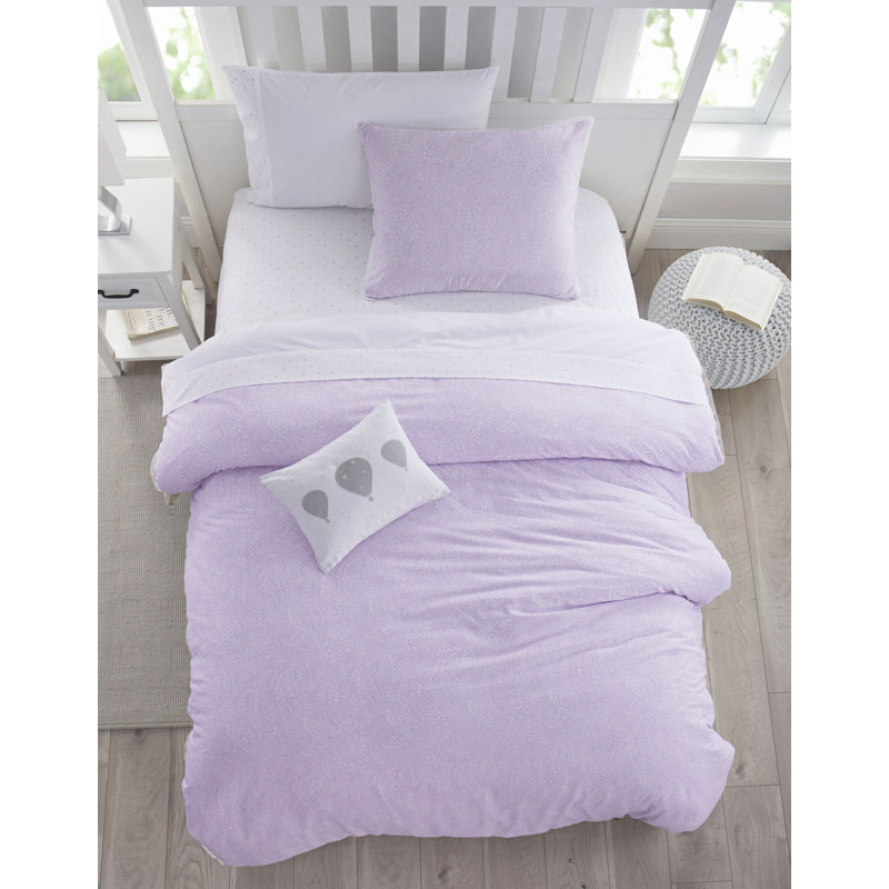 Harriet Bee Bettencourt Purple 100 Cotton 5 Piece Comforter Set Reviews Wayfair