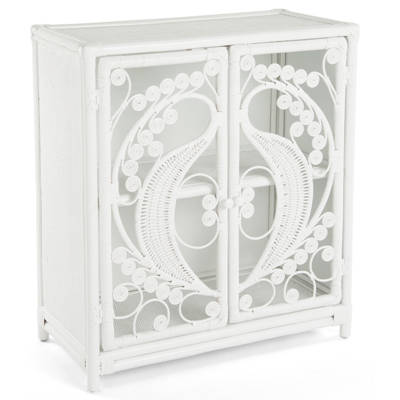 Mercer41 Apollo Platinum Ring 2 Door Accent Cabinet Wayfair