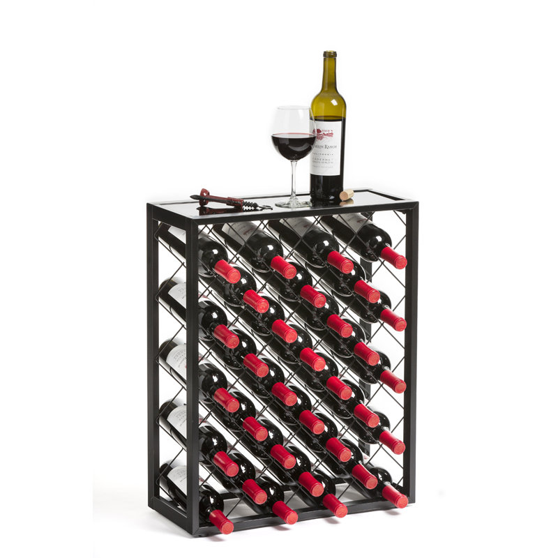 Fulford 32 Bottle Floor Wine Bottle Rack Reviews