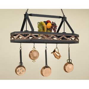 Sonoma 8 Sided Hanging Pot Rack with 2 Lights