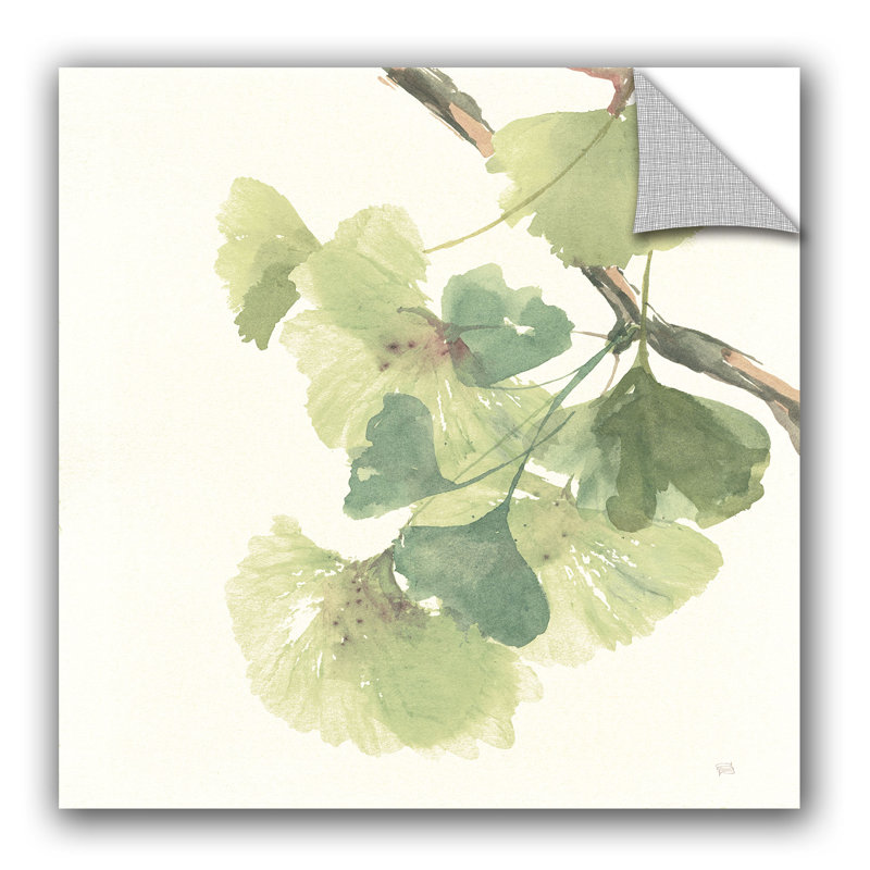 Bloomsbury Market Miron Ginkgo Leaves Ii Light Removable Wall Decal Wayfair