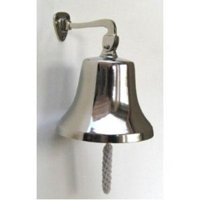 Chrome Large Port Side Bell Delivers Unique Maritime Feel Door Chime Breakwater Bay