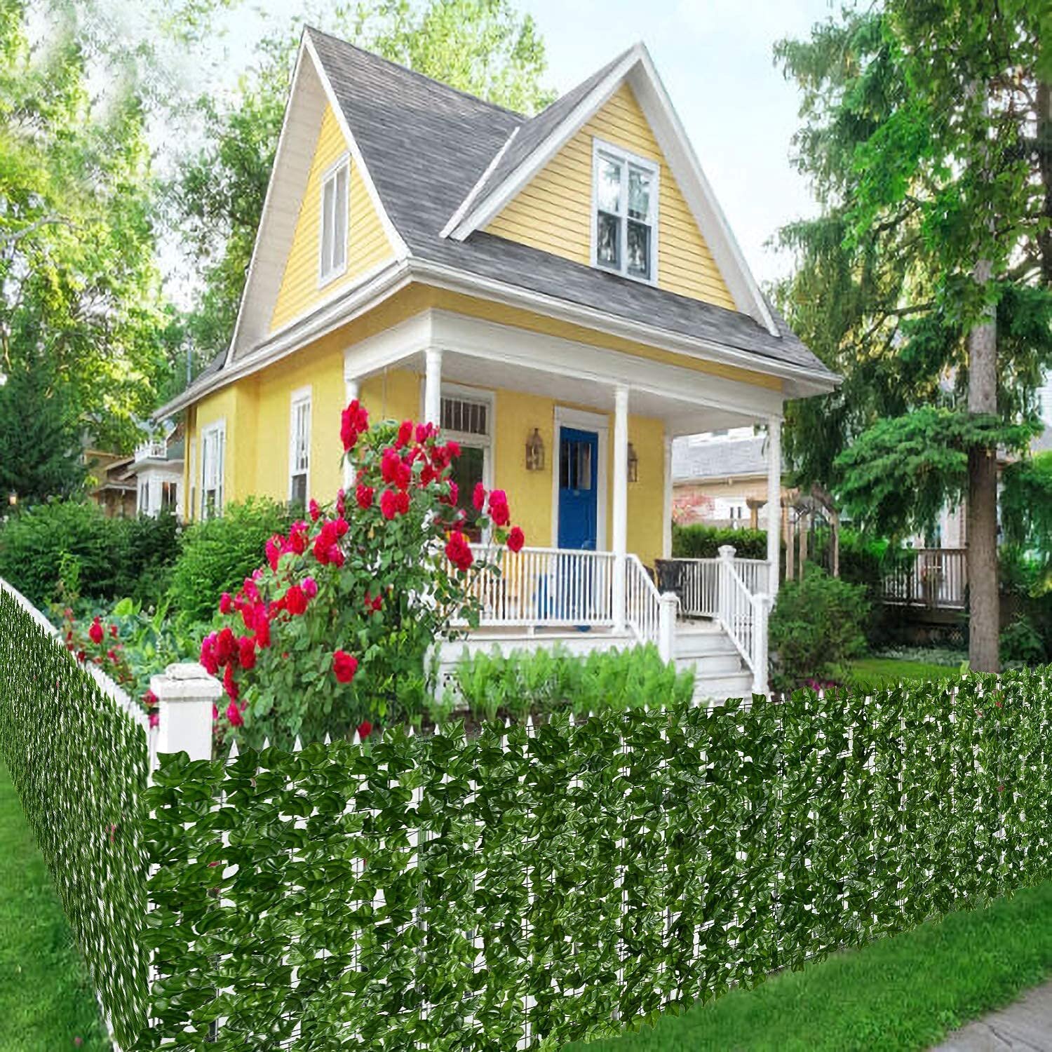 Artificial Faux Ivy Leaf Privacy Fence Screen Garden Decor Panels Outdoor Decor 