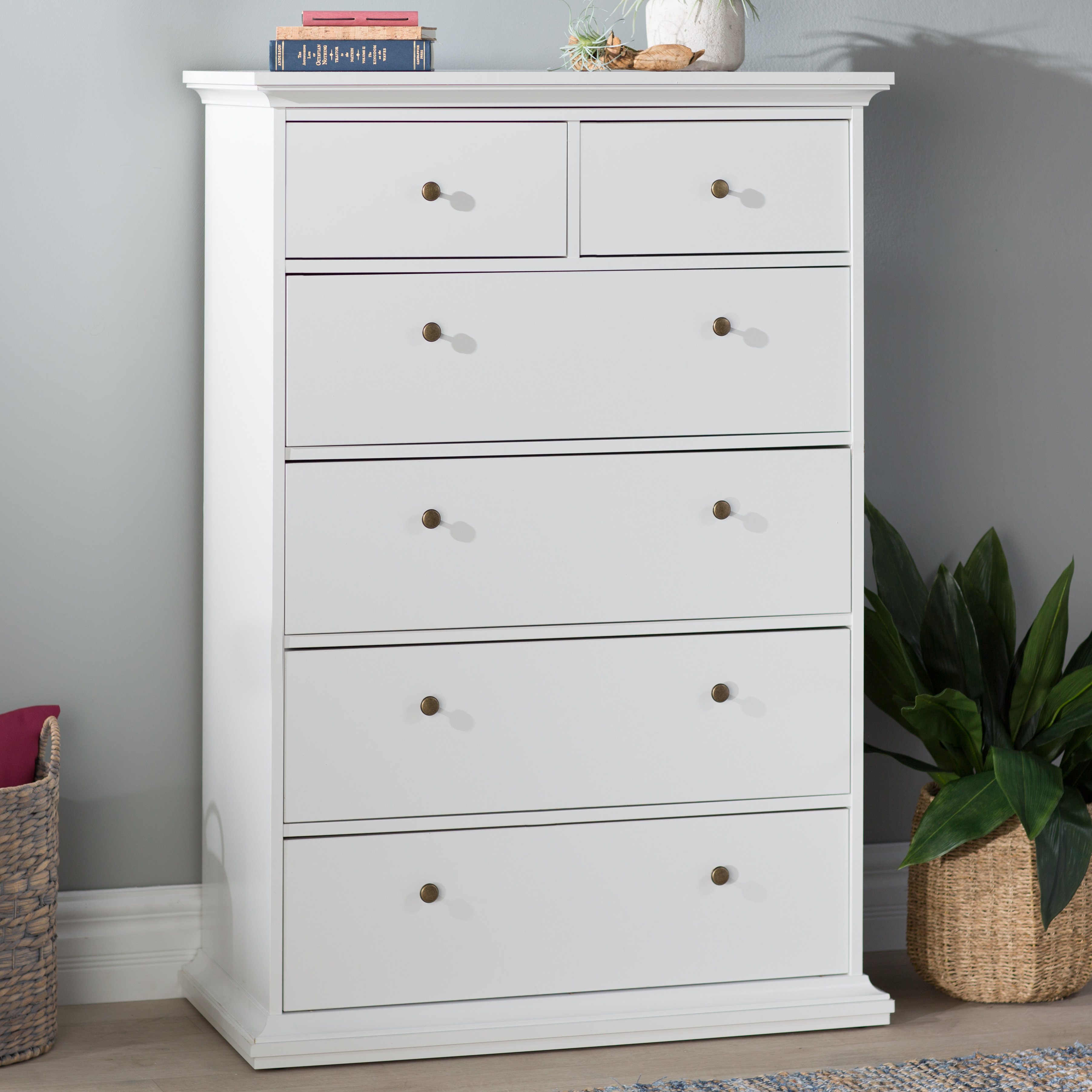 Modern 6 Drawer Chest of Drawers Bedroom Furniture Storage