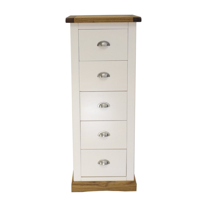 Brambly Cottage Narrow 5 Drawer Chest Of Drawers Wayfair Co Uk
