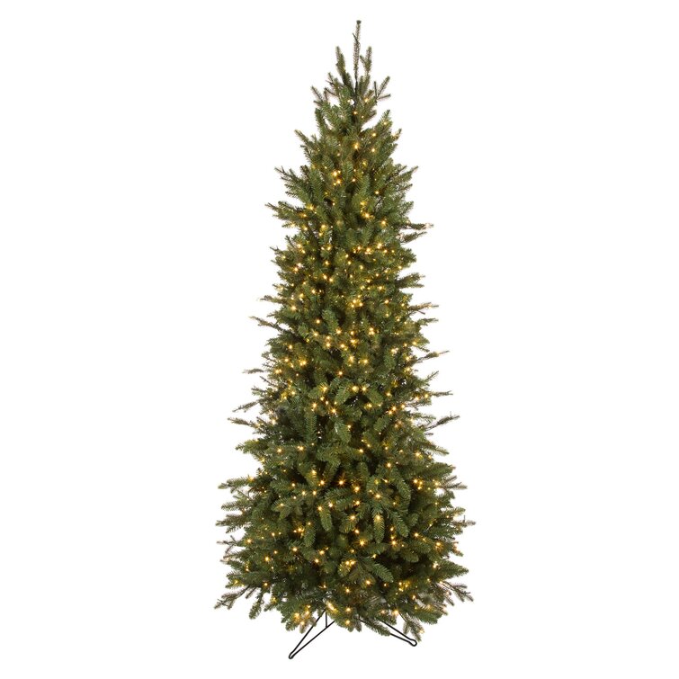 The Holiday Aisle® Slim Canadian Power Pole Green Fir Artificial ...