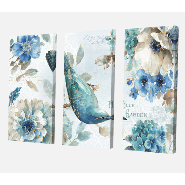 East Urban Home Farmhouse Indigold Bird Cottage Family V