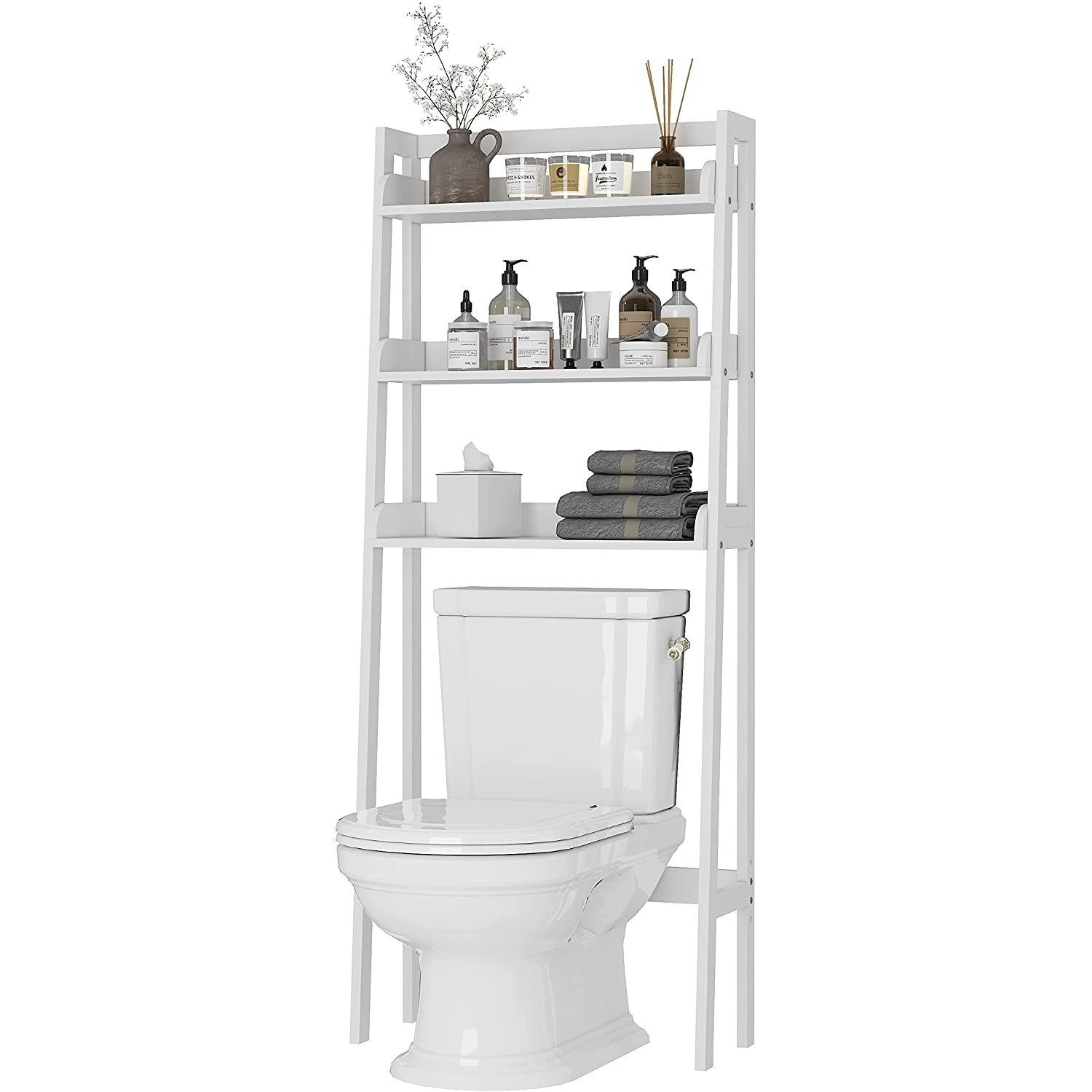 Rebrilliant Jarrion Freestanding Over-The-Toilet Storage | Wayfair