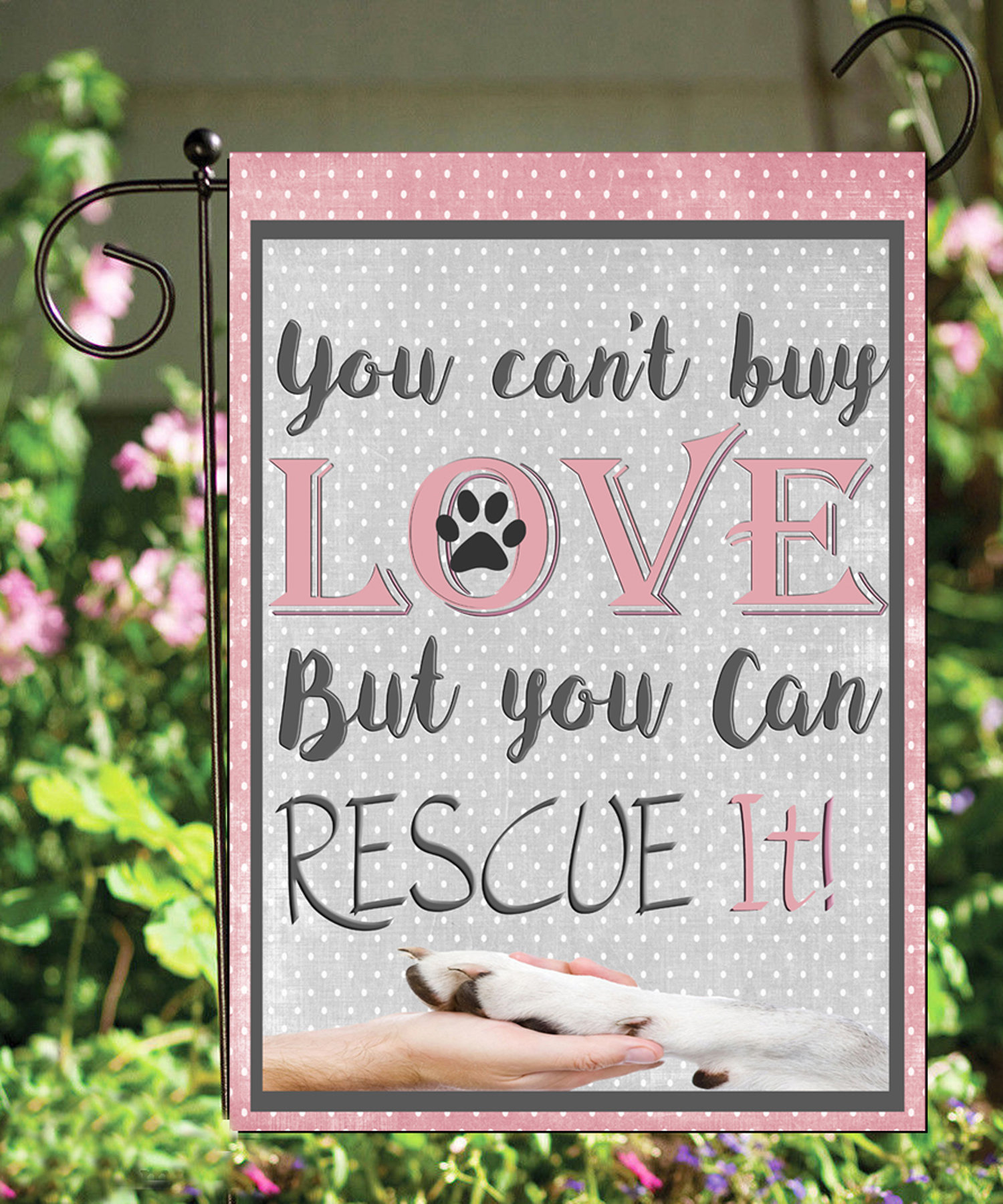 Flags Galore Decor And More Dog Rescue 2 Sided Polyester 18 X 12 In Garden Flag Wayfair