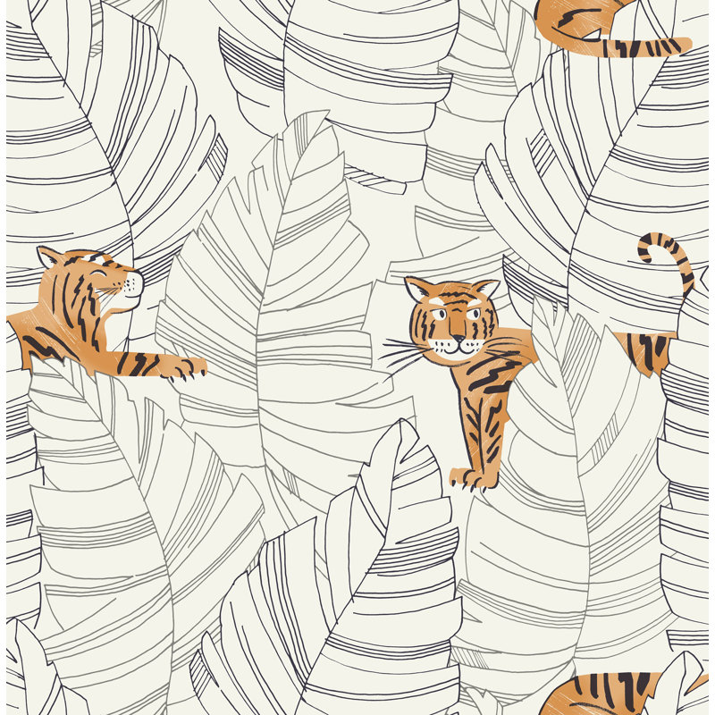 Isabelle Max Yahya Kids Hiding Tigers 33 L X 20 5 W Wallpaper Roll Reviews Wayfair