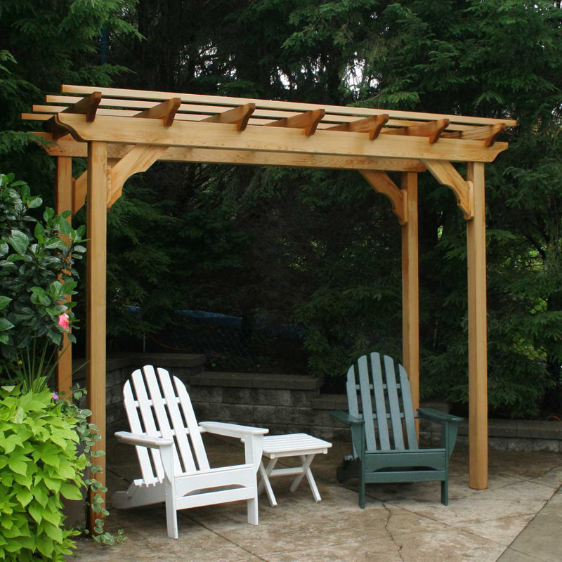 Creekvine Designs Cedar New Dawn 12 Ft W X 3 Ft D Solid Wood Pergola Wayfair