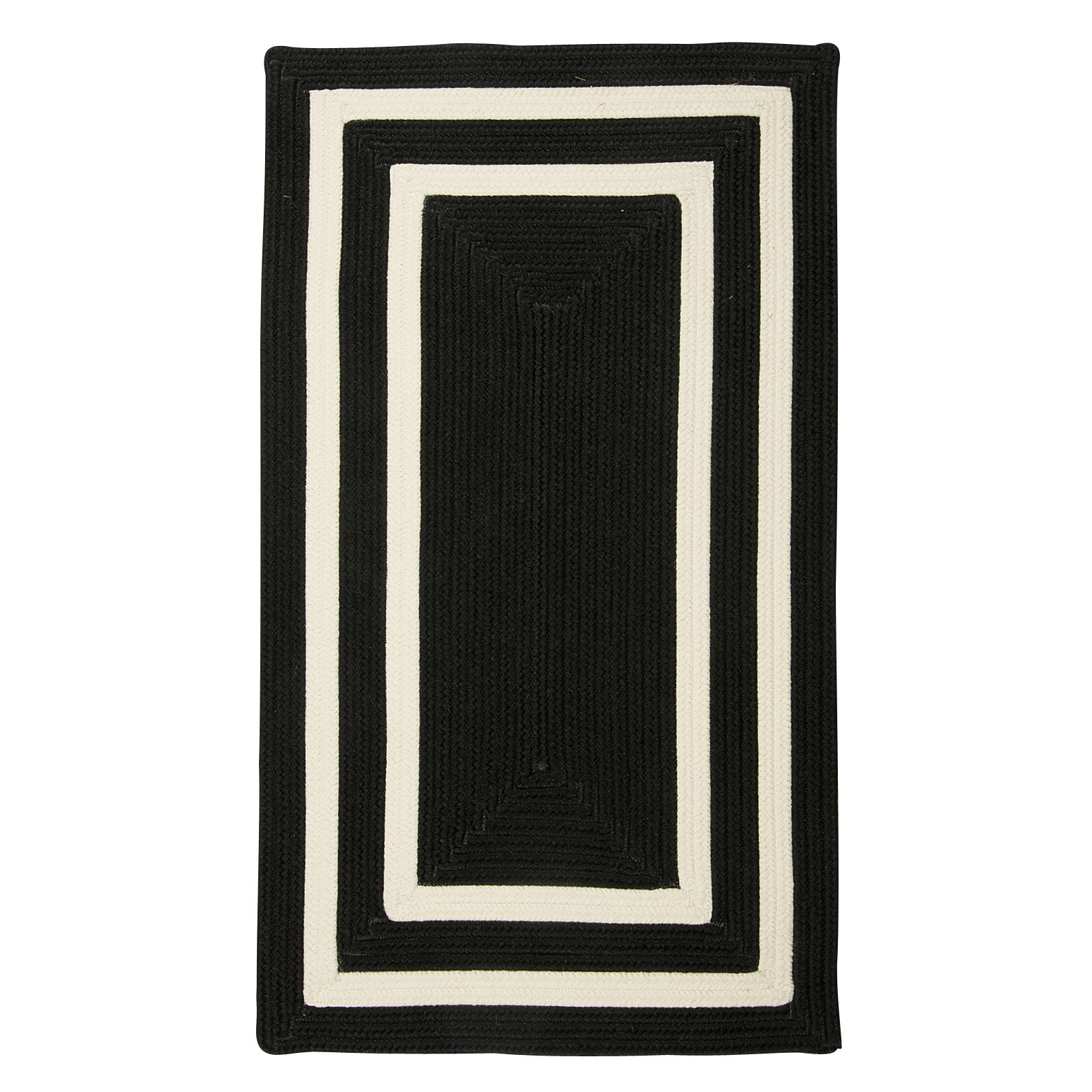 Beachcrest Home Cisbrough Black/White Indoor/Outdoor Rug & Reviews ...