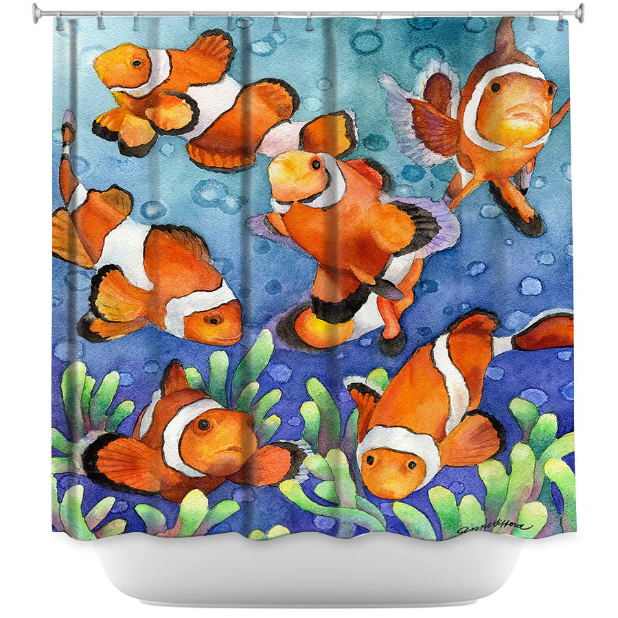 East Urban Home Clown Fish Single Shower Curtain Wayfair