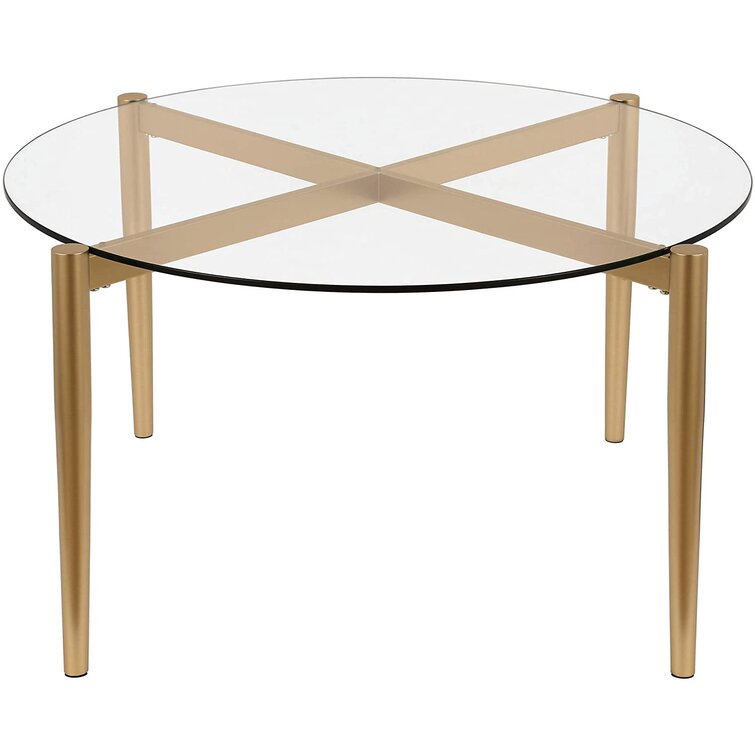 Gold One Size Henn&Hart Coffee Table 