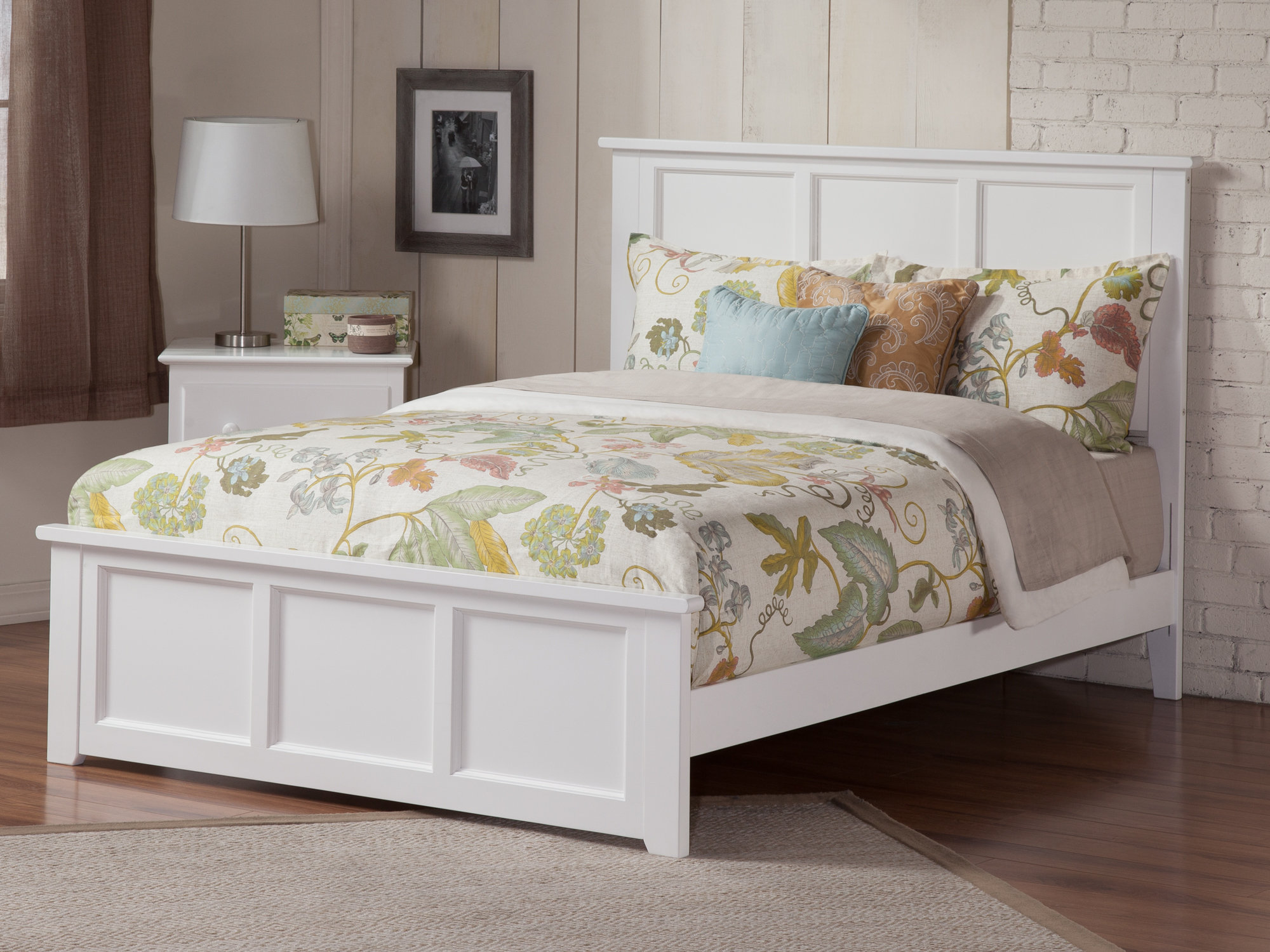 AFI Furnishings Madison Low Profile Solid Wood Platform Bed with
