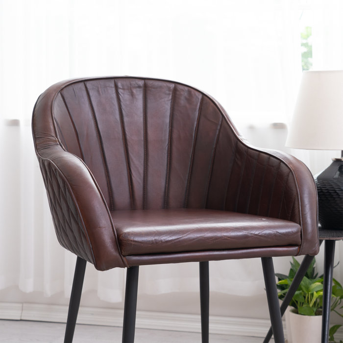 Kennison Leather Barrel Chair Kennison Leather Barrel Chair