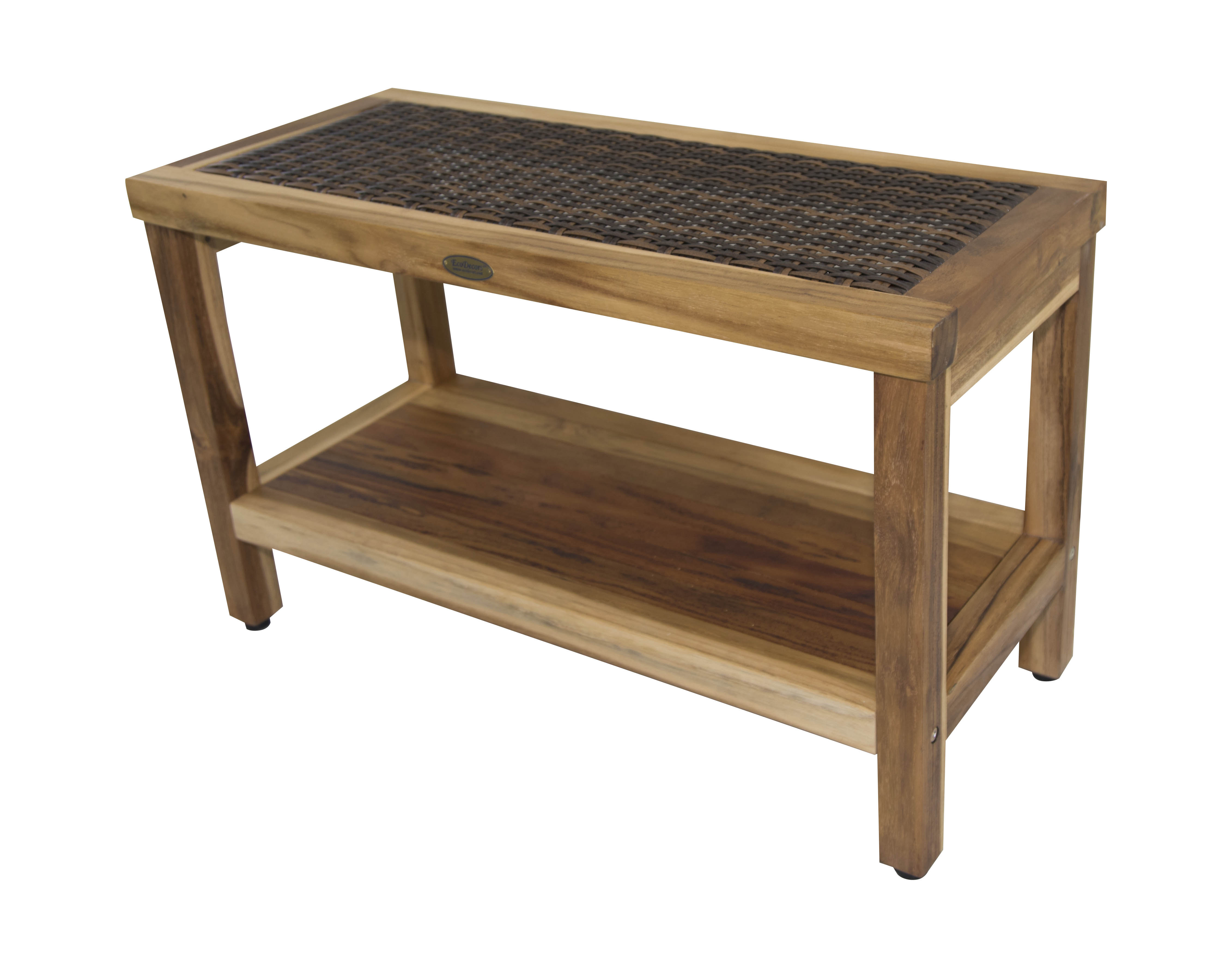 Decoteak Eleganto 30 Teak Shower Bench Wayfair