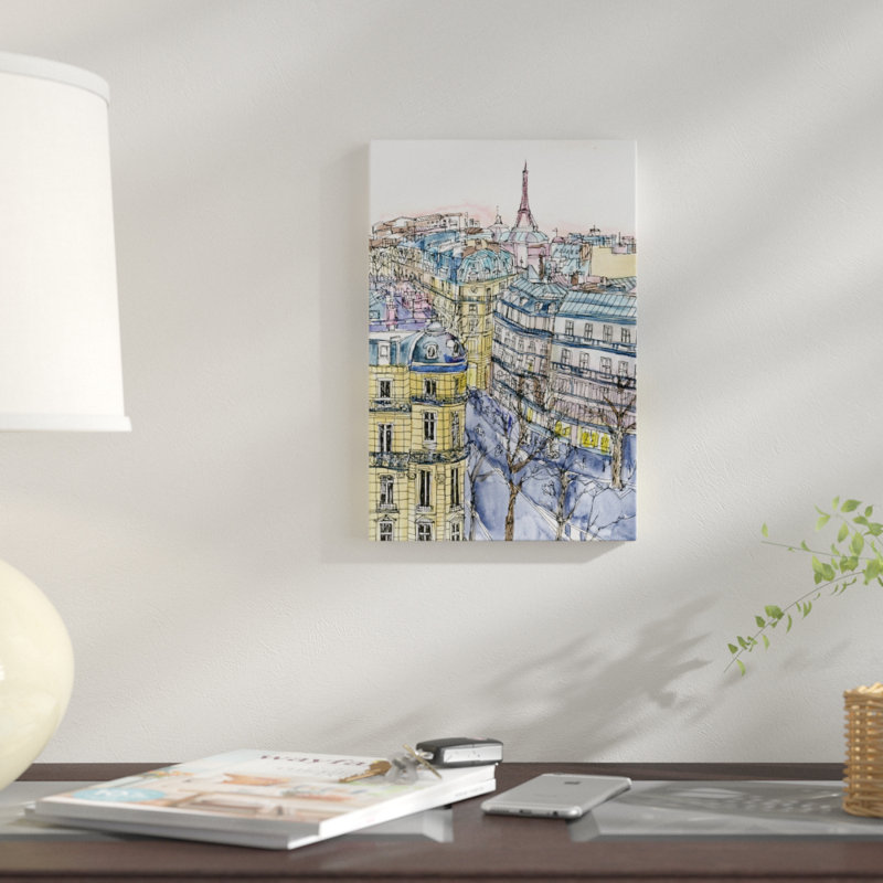 East Urban Home City Scene Ix Watercolor Painting Print On